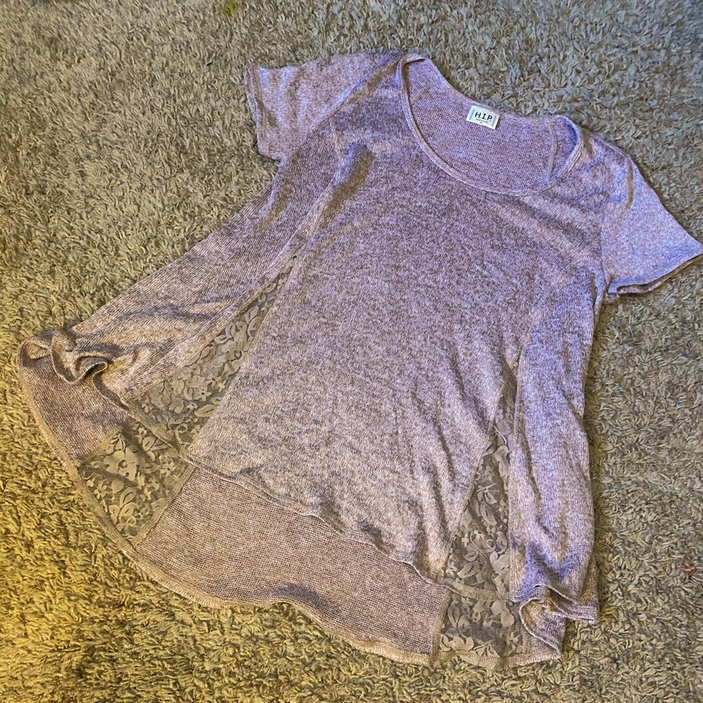 Flowy Lace Panel Top